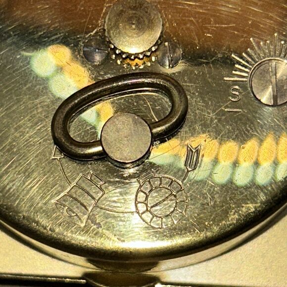 Phinney Walker Mechanical Travel Alarm Clock With Date Vintage Made In Germany - Picture 9 of 12